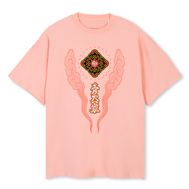MANDALAPINK Pink Clay Oversized Tee.