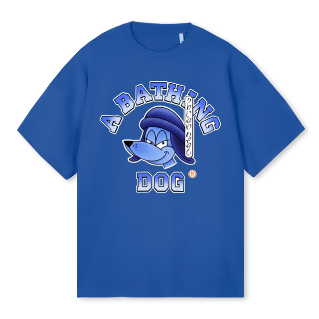ABD CHIENBLEU Cobalt Blue Oversized Tee.