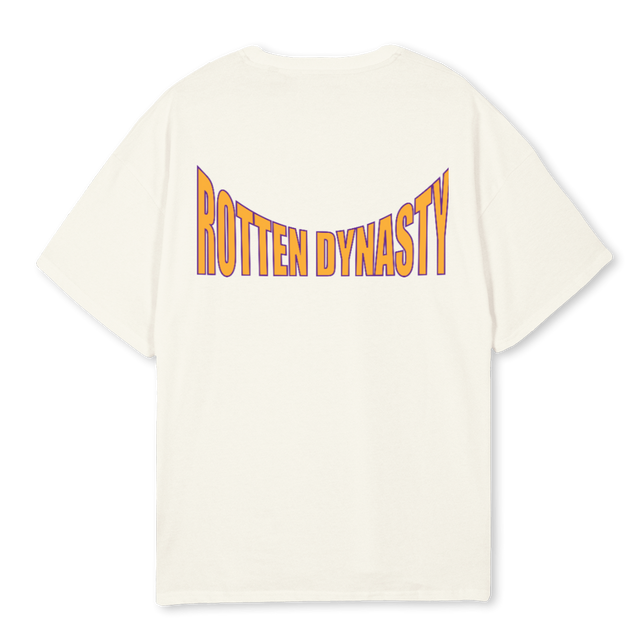 TOUGH LIFE Cream Oversized Tee.