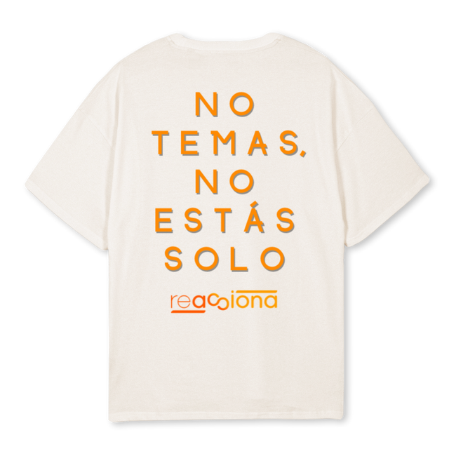 REACCIONA Vintage White Oversized Tee.