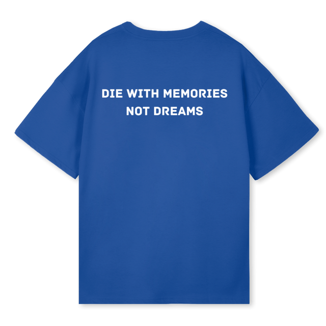 SECONDHYPE DREAMS Cobalt Blue Oversized Tee.