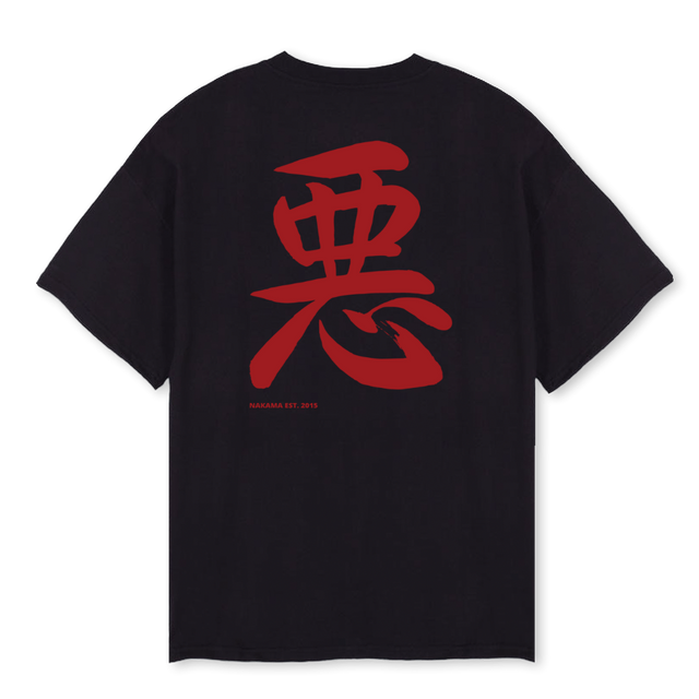 TEKKEN THREE KING Black Oversized Tee.