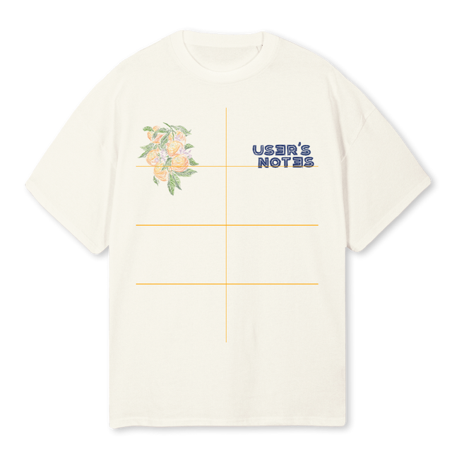 ELPATIO Cream Oversized Tee.