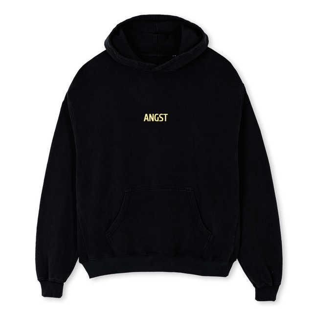 ANGST SORTHOODIETEST Black Oversized Hoodie.