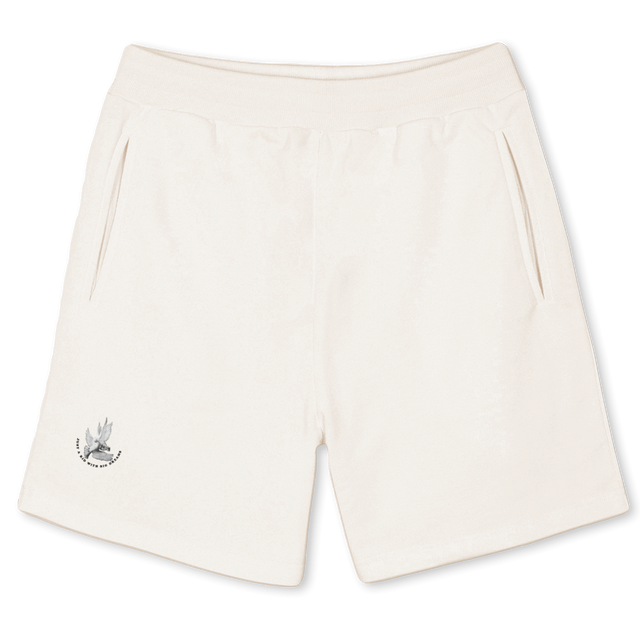 NCKIDSHORTS Vintage White Sweatshorts.