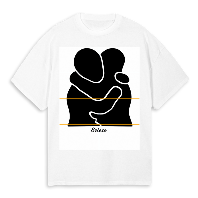 EMBRACE SOLACE White Oversized Tee.