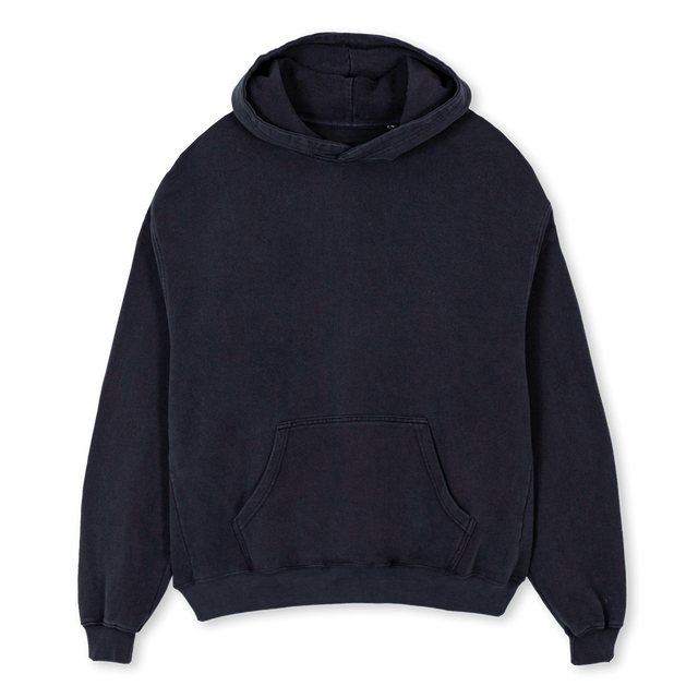 NAJHP P Vintage Black Oversized Hoodie.