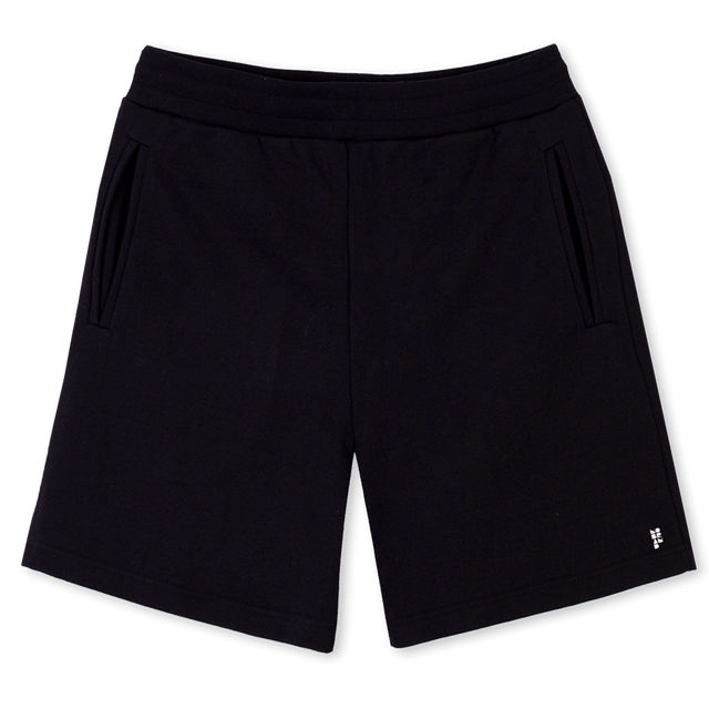 LEFT SIDE LOGOSHORT Black Sweatshorts.