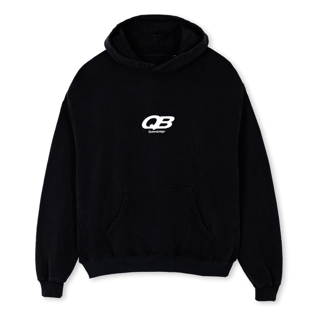 QBCHBCK Black Oversized Hoodie.