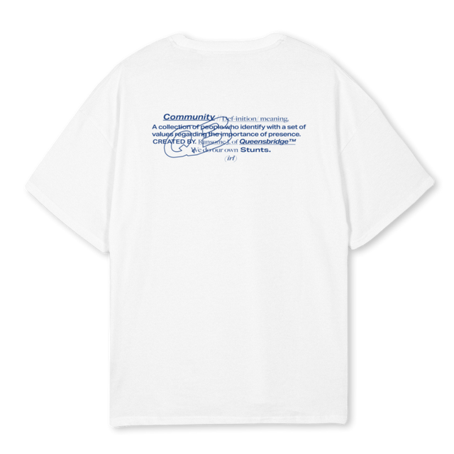 QB T White Oversized Tee.