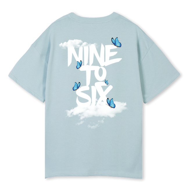 CLOUDCHASERTEE Cold Blue Oversized Tee.