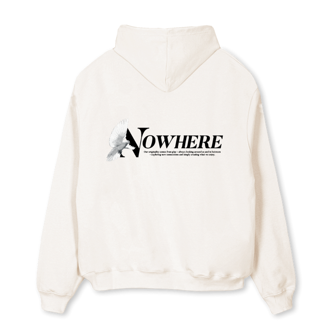VNTGWH Vintage White Oversized Hoodie.