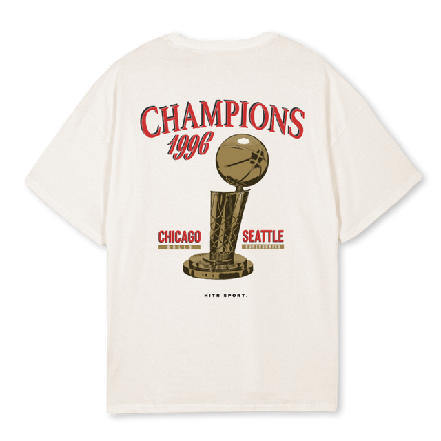 HITR FINALS Vintage White Oversized Tee.