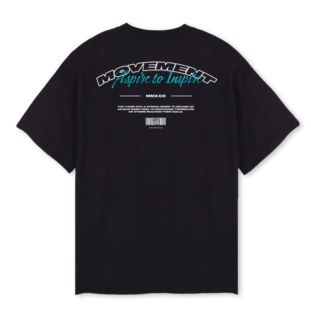 SLFMADE ACHIEVERS Black Oversized Tee.