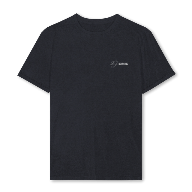 ANGEL REG TEXTURED Vintage Black Regular Tee.