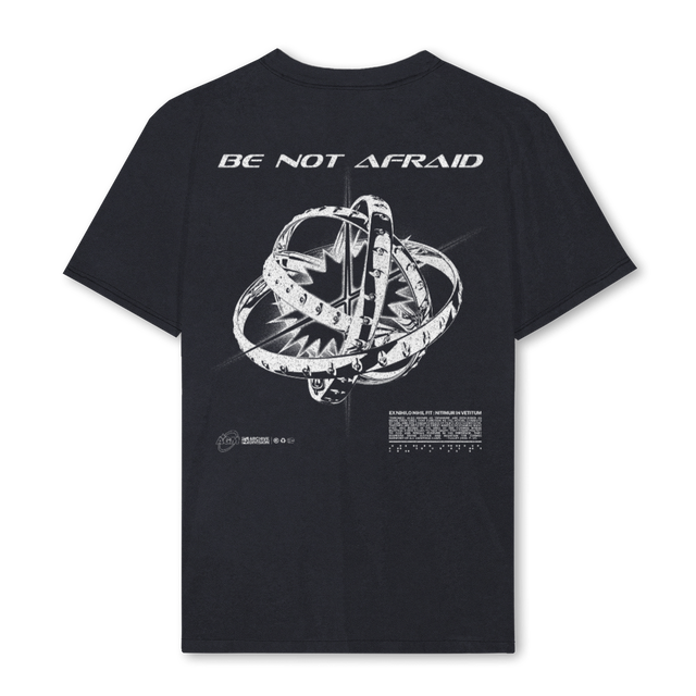 ANGEL REG TEXTURED Vintage Black Regular Tee.