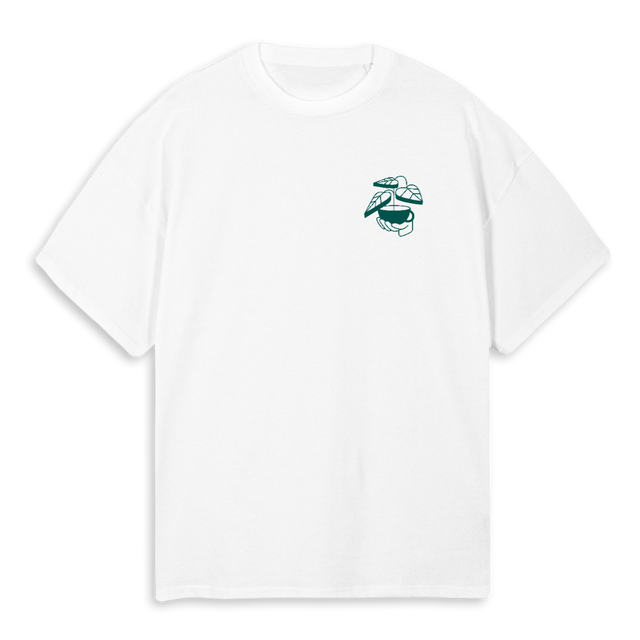 PLANTENOVWHITE White Oversized Tee.