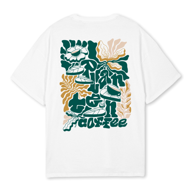 PLANTENOVWHITE White Oversized Tee.