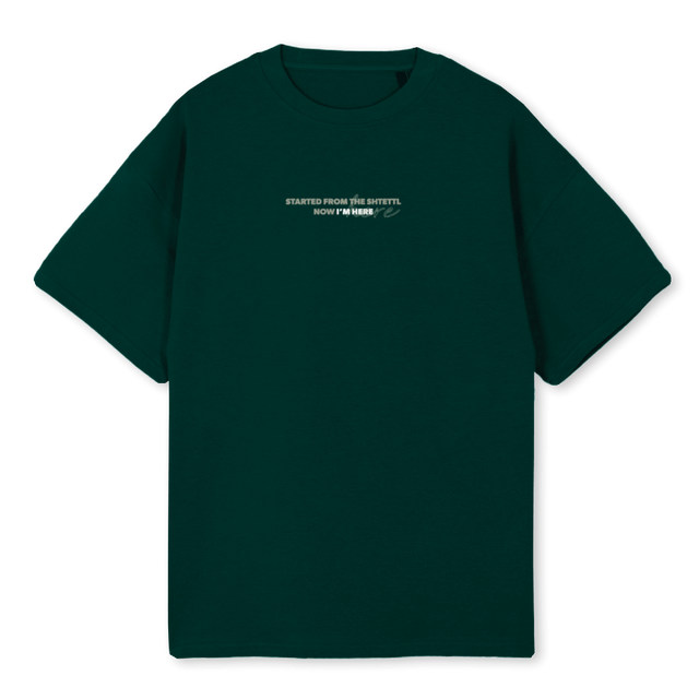 SHTETTL Wild Green Oversized Tee.