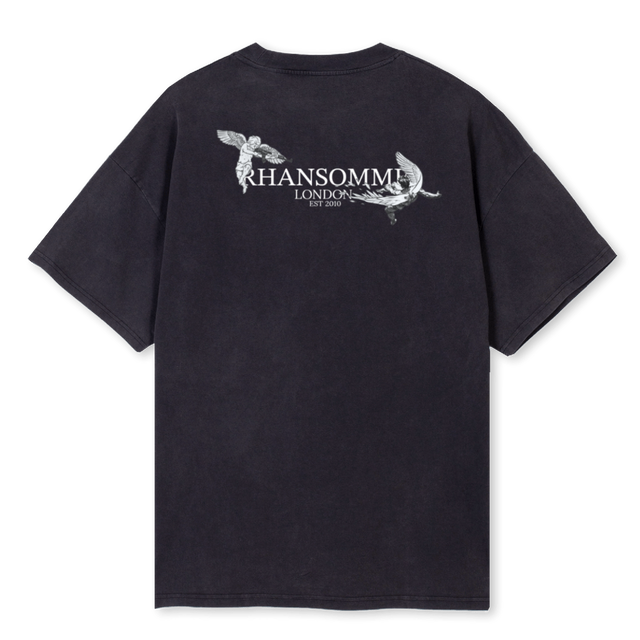 RHANSOMME VINTAGE Vintage Black Oversized Tee.