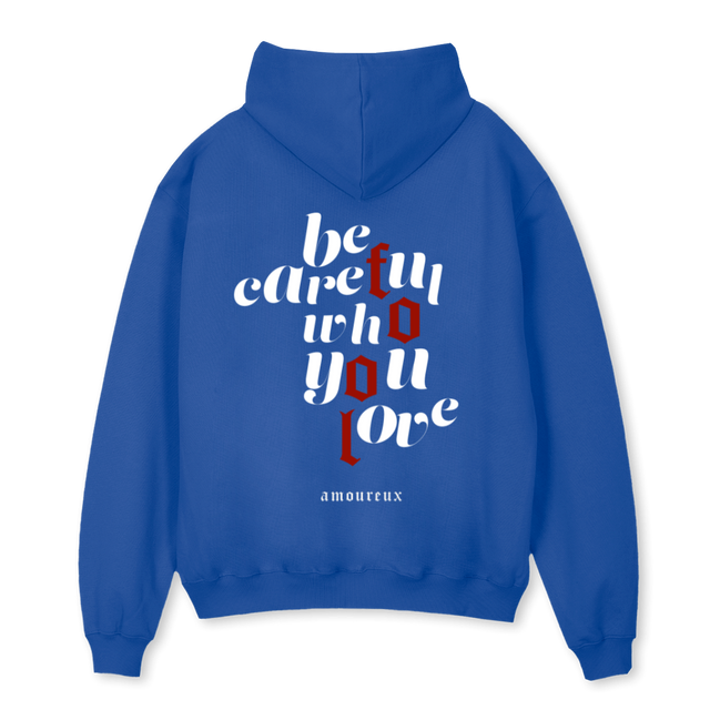 FOOLHOODED Cobalt Blue Oversized Hoodie.