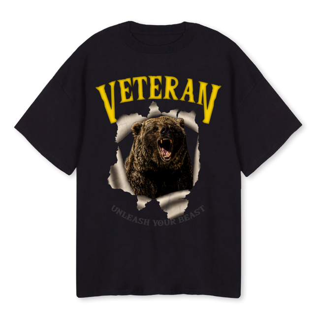 VET Black Oversized Tee.