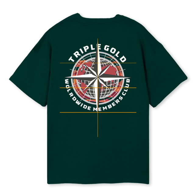 KOMPASMEMBERSCLUBG Wild Green Oversized Tee.