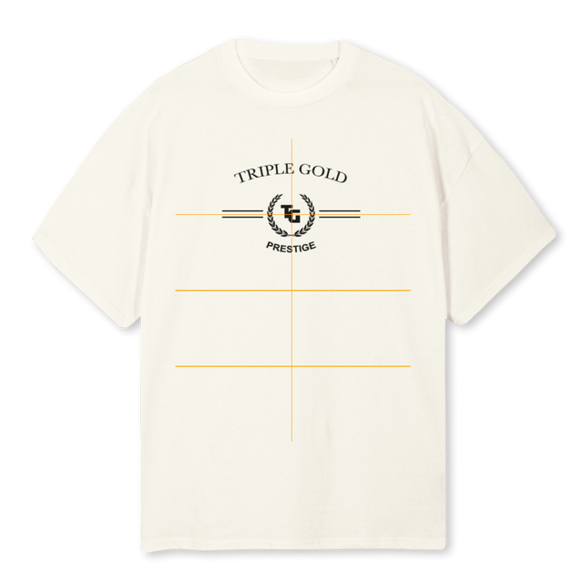 ARCPRESTIGE Cream Oversized Tee.