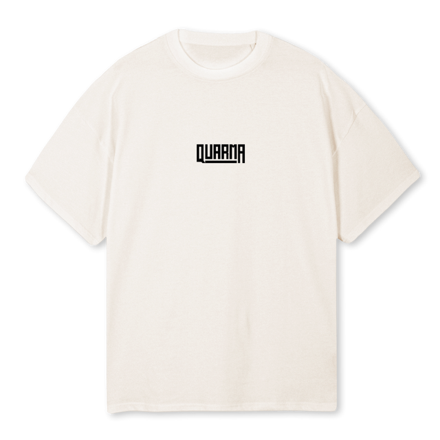 QUARMASAMPLE Vintage White Oversized Tee.