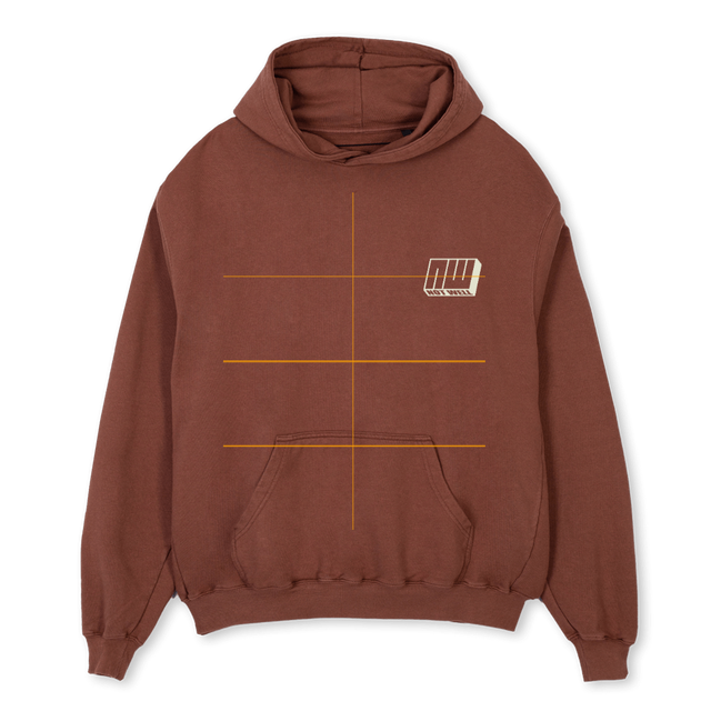 BROWN NW Vintage Brown Oversized Hoodie.