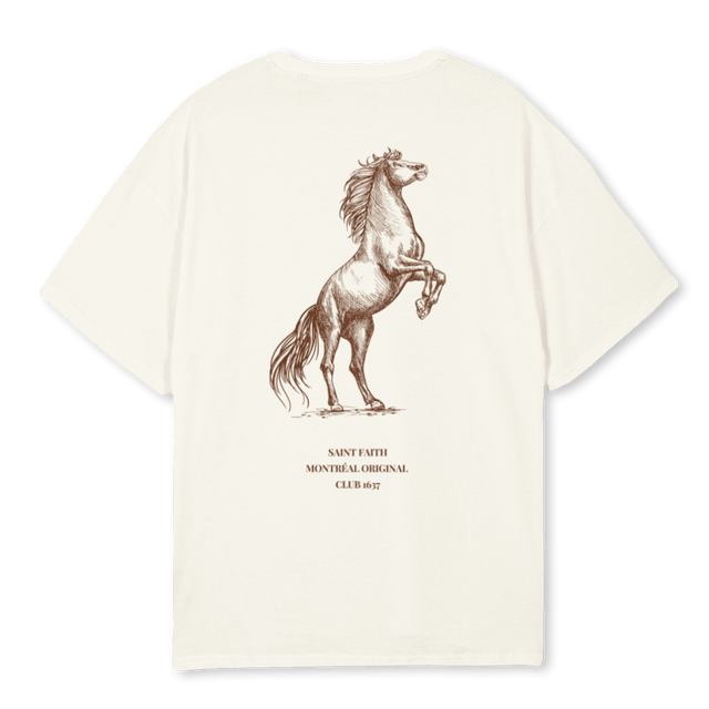 MONTREAL ORIGINAL Cream Oversized Tee.