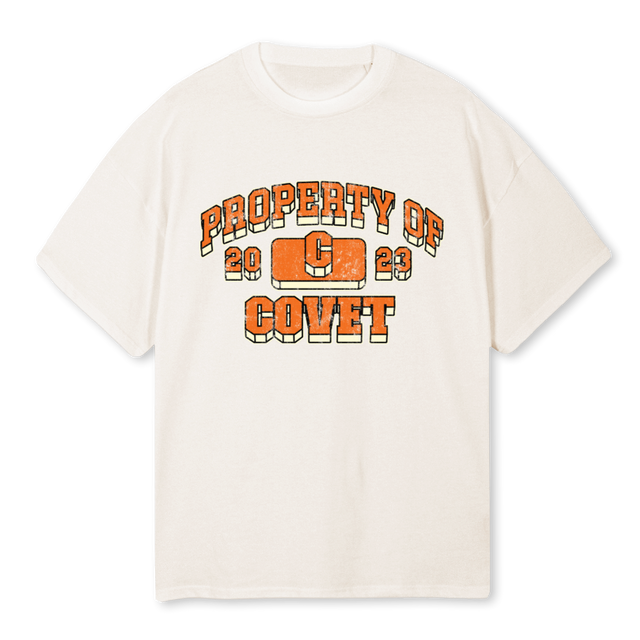 PROPERTY Vintage White Oversized Tee.
