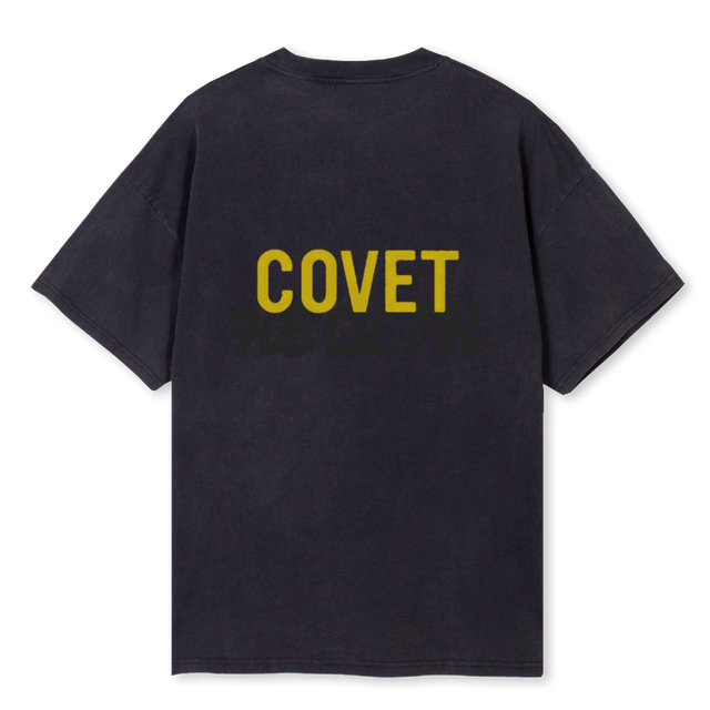HEALTHYYYY Vintage Black Oversized Tee.