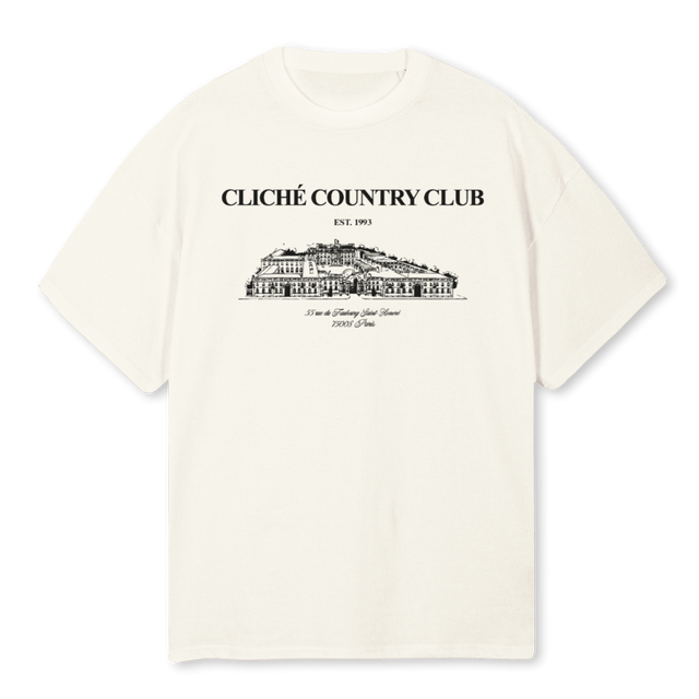 CCCCREAMONE Cream Oversized Tee.