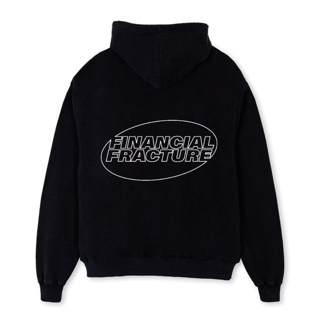 FFBASICCREW Black Oversized Hoodie.