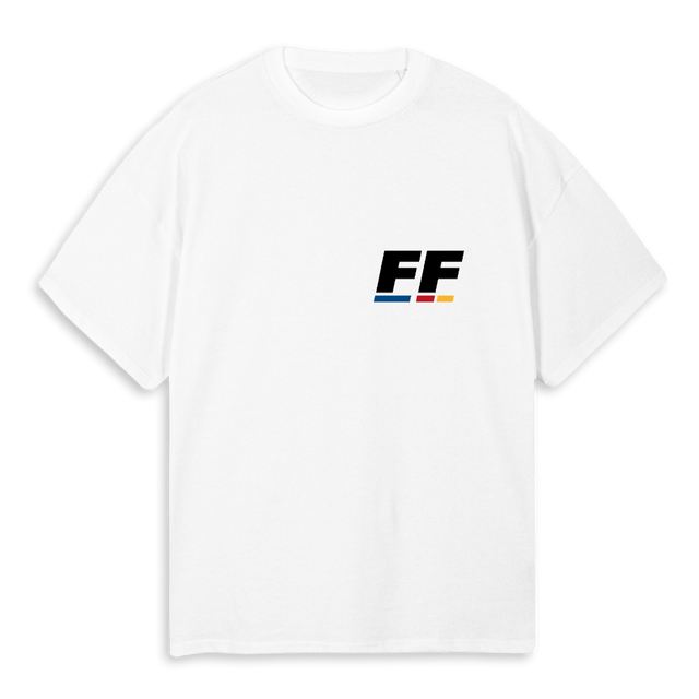 FF TRICOLOR White Oversized Tee.