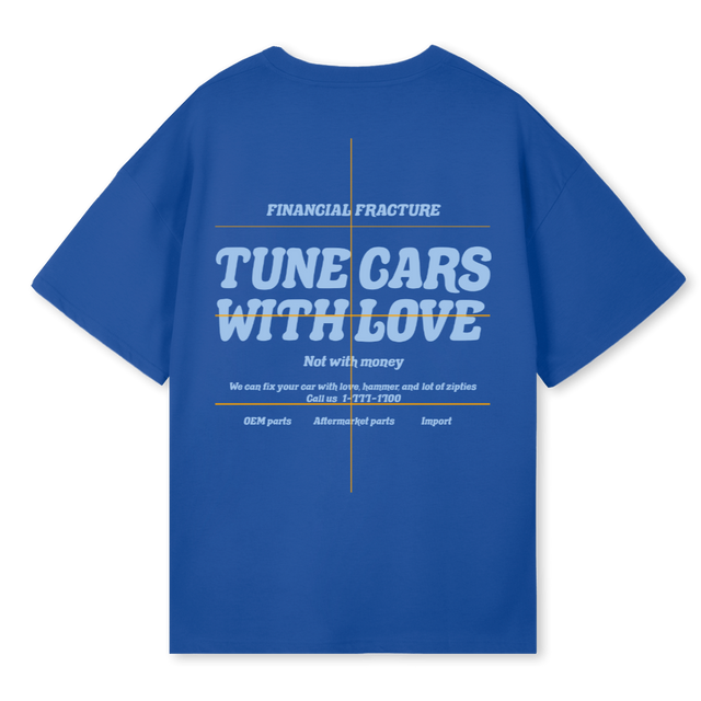 FF GARAGE Cobalt Blue Oversized Tee.
