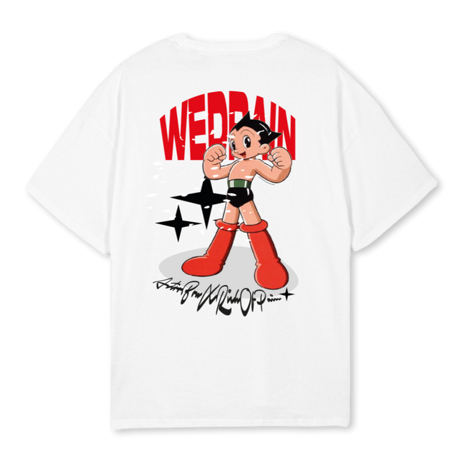 ASTROWD White Oversized Tee.