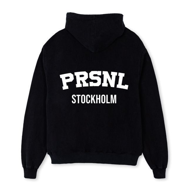 PRSNLHOODIEBLCK Black Oversized Hoodie.