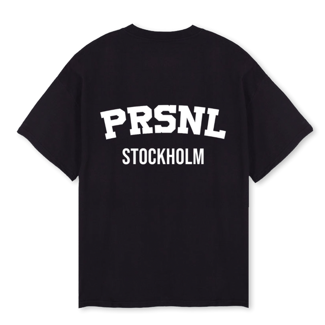 PRSNL CLOTHING BLCK Black Oversized Tee.