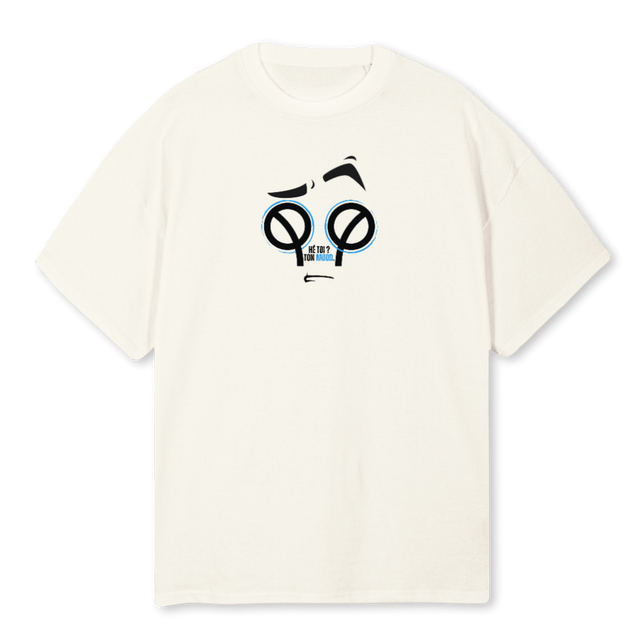 LMV Cream Oversized Tee.