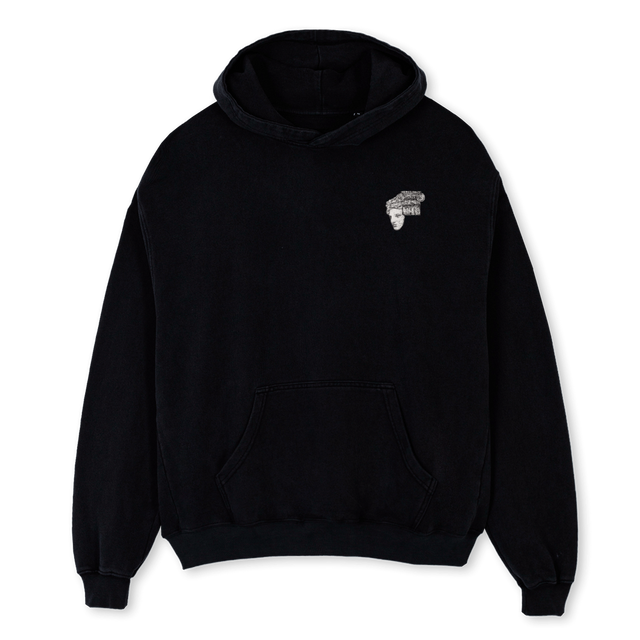HERACLES HOODI Black Oversized Hoodie.