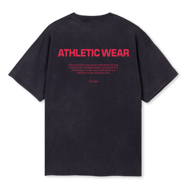 ATHLETIC WEAR Vintage Black Oversized Tee.