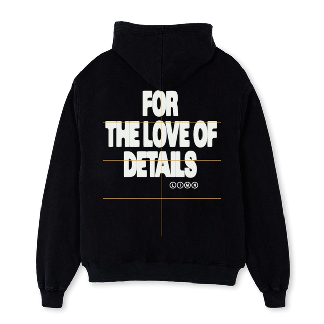 LIMN Black Oversized Hoodie.