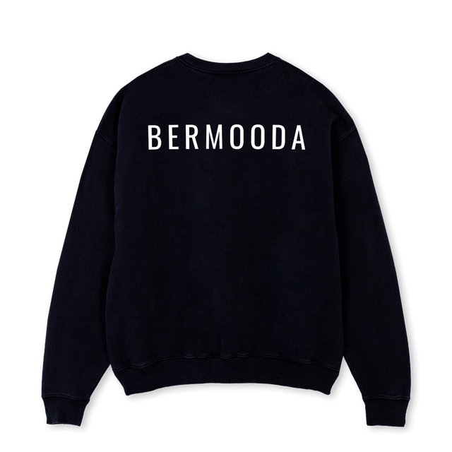 BLACKK Black Oversized Crewneck Sweater.
