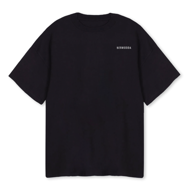 FLOWERBMD Black Oversized Tee.