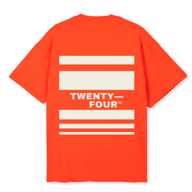 TFSHIRTORANGE Hot Orange Oversized Tee.