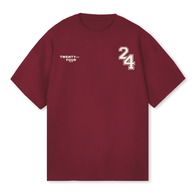 TFSHIRTBURGUNDY Burgundy Oversized Tee.