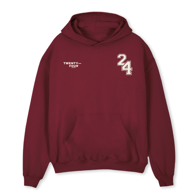 TFHOODIEBURGUNDY Burgundy Oversized Hoodie.