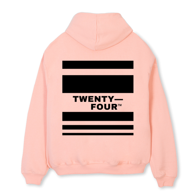 TFHOODIPINKCLAYBLACK Pink Clay Oversized Hoodie.